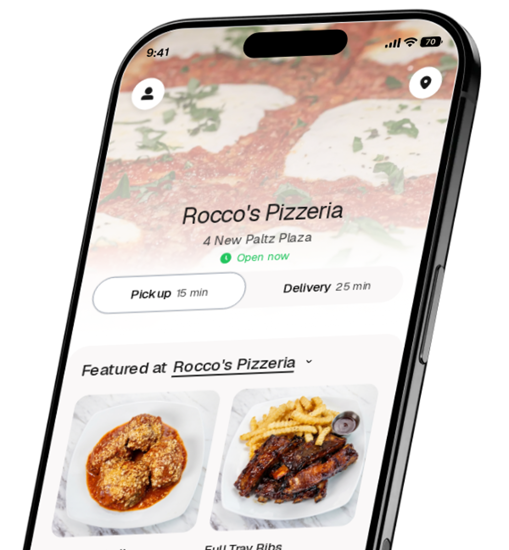 Rocco's Pizzeria app preview